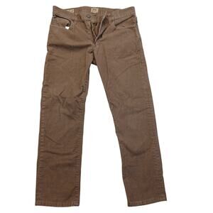 J. Crew 484 Slim Stretch Corduroy Pants Mens 30x30 Brown Tan Fine Wales